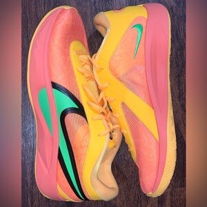 Nike Men's Yellow and Pink Athletic Shoes